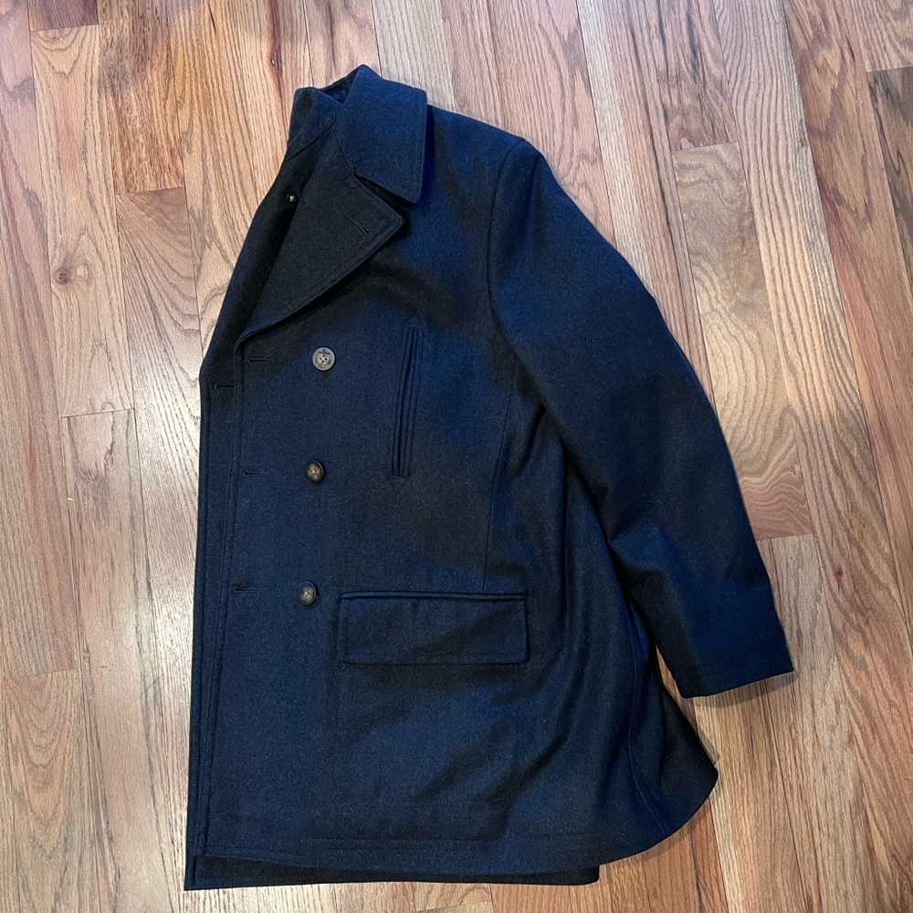 Ralph Lauren Navy Overcoat